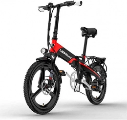 Erik Xian Bike Electric Bike Electric Mountain Bike 20 Inch Electric Mountain Bike 400W Motor 48V 10.4Ah with LCD Display & Rear Carrier 5 Level Pedal Assist Long Endurance Removable Battery for the jungle trails, t