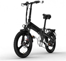 Erik Xian Bike Electric Bike Electric Mountain Bike 20 Inch Electric Mountain Bike 400W Motor with LCD Display & Rear Carrier 5 Level Pedal Assist Long Endurance Maximum Speed 32km / h for the jungle trails, the snow,