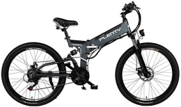 ZAMAX Electric Bike Electric Bike Electric Mountain Bike, 24" / 26" Hybrid Bicycle / (48V12.8Ah) 21 Speed 5 Files Power System, Double E-ABS Mechanical Disc Brakes, Large-Screen LCD Display for Adults Snow / Mountain / Beach E
