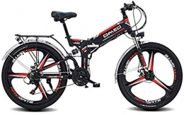 Erik Xian Bike Electric Bike Electric Mountain Bike 26" Folding Ebike, 300W Electric Mountain Bike for Adults 48V 10AH Lithium Ion Battery Pedal Assist E-MTB with 90KM Battery Life, GPS Positioning, 21-Speed for the