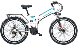 Erik Xian Bike Electric Bike Electric Mountain Bike 26'' Folding Electric Mountain Bike, Electric Bike with 36V / 10Ah Lithium-Ion Battery, 300W Motor Premium Full Suspension And 21 Speed Gears for the jungle trails,
