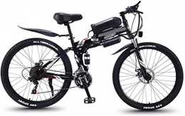 Erik Xian Bike Electric Bike Electric Mountain Bike 26 in Folding Electric Bike for Adults Mountain E-Bike with 350W Motor 21 Speeds High-Carbon Steel Double Disc Brake City Bicycle for Commuting, Short Trip for the