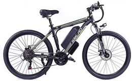 Erik Xian Electric Bike Electric Bike Electric Mountain Bike 26-inch Adult Electric Bike, 27-Speed-Dating Removable Battery Mountain Bike 48V10AH350W, with LCD Meter and Headlight Commuter Men's Electric Cross-Country Bike (