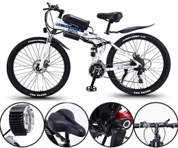 HCMNME Bike Electric Bike Electric Mountain Bike 26 Inch Electric Bike 36V 350W Motor Snow Electric Bicycle with 21 Speed Foldable MTB Ebikes for Men Women Ladies / Commute Ebike Lithium Battery Beach Cruiser for A