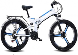 Erik Xian Electric Bike Electric Bike Electric Mountain Bike 26 inch Folding Electric Bikes Bicycle Mountain, 48V10Ah lithium battery 21 speed Adult Bike GPS positioning Sports Cycling for the jungle trails, the snow, the bea