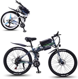 Erik Xian Electric Bike Electric Bike Electric Mountain Bike 26-Inch The Frame Fat Tire Electric Bicycle, 36V 8AH / 10AH / 13AH Removable Lithium Battery, Adult Auxiliary Bike 350W Motor Mountain Snow E-Bike, High Carbon Steel M