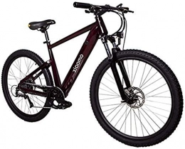 Erik Xian Bike Electric Bike Electric Mountain Bike 27.5" Electrically Assisted Bike, 250W 36V / 10.4Ah Lithium-ion Battery Built Into The Frame, Double Disc Brakes, Black for the jungle trails, the snow, the beach,