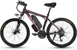 HCMNME Bike Electric Bike Electric Mountain Bike 350W Electric Bike Adult Electric Mountain Bike, 26" Electric Bicycle with Removable 10Ah / 15AH Lithium-Ion Battery, Professional 27 Speed Gears Lithium Battery Bea