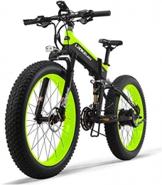 Erik Xian Electric Bike Electric Bike Electric Mountain Bike 48V 10AH Electric Bike 26 '' 4.0 Tire Electric Bike 500W Engine 27-Speed Snow Mountain Folding Electric Bike Adult Female / Male with Anti-Theft Device for the jungl