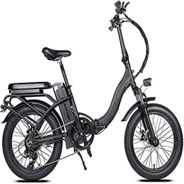 Erik Xian Electric Bike Electric Bike Electric Mountain Bike 750w 20"×4.0 Foldingelectric Bike 48v 13ah Removable Lithium Battery 7 Speed Brushless Motor Adult Bicycle 4.0 All-terrain Fat Tire 4-6 Hours Battery Life fo