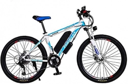 Erik Xian Bike Electric Bike Electric Mountain Bike Adult 26 Inch Electric Mountain Bike, 36V Lithium Battery Electric Bicycle, With Car Lock / Fender / Span Beam Bag / Flashlight / Inflator for the jungle trails, the snow,