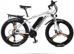 Erik Xian Bike Electric Bike Electric Mountain Bike Adult Electric Mountain Bike, 36V Lithium Battery 27 Speed Electric Bicycle, High-Strength Aluminum Alloy Frame, 26 Inch Magnesium Alloy Wheels for the jungle trai