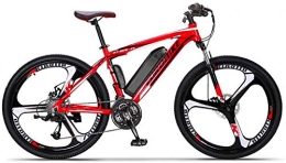 Erik Xian Bike Electric Bike Electric Mountain Bike Adult Electric Mountain Bike, 36V Lithium Battery, Aerospace Aluminum Alloy 27 Speed Electric Bicycle 26 Inch Wheels for the jungle trails, the snow, the beach, th