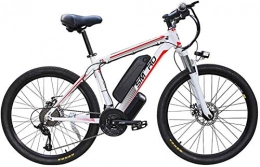 Erik Xian Electric Bike Electric Bike Electric Mountain Bike Adult Electric Mountain Bike, Aluminum Alloy Wheels 350W Motor 26 Inch City Cruiser Electric Bike 21 Speed Removable Battery with USB Charging for the jungle trail