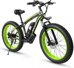 Erik Xian Electric Bike Electric Bike Electric Mountain Bike Adult Fat Tire Electric Mountain Bike, 26 Inch Wheels, Lightweight Aluminum Alloy Frame, Front Suspension, Dual Disc Brakes, Electric Trekking Bike for Touring for