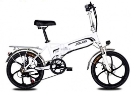 Erik Xian Electric Bike Electric Bike Electric Mountain Bike Adult Mountain Electric Bike, 48V Lithium Battery, 7 Speed Aerospace Grade Aluminum Alloy Foldable Electric Bicycle 20 Inch Wheels for the jungle trails, the snow,