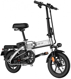 SFSGH Electric Bike Electric Bike Electric Mountain Bike Adults Electric Bicycle Ebikes Folding Ebike Lightweight 350W 48V 18.8Ah With 14inch Tire & LCD Screen With Mudguard for the jungle trails, the snow, the beach, th