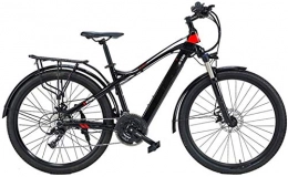 Erik Xian Bike Electric Bike Electric Mountain Bike Adults Mountain Electric Bike, 27.5 Inch Travel E-Bike Dual Disc Brakes with Mobile Phone Size LCD Display 27 Speed Removable Battery City Electric Bike for the ju