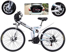 Erik Xian Bike Electric Bike Electric Mountain Bike E-Bike Folding Electric Mountain Bike, 500W Snow Bikes, 21 Speed 3 Mode LCD Display for Adult Full Suspension 26" Wheels Electric Bicycle for City Commuting Outdoo