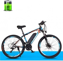 Erik Xian Bike Electric Bike Electric Mountain Bike Electric Bicycle, 26 Inch Electric Mountain Bike Adult Variable Speed Off-Road 36V250W Motor / 10AH Lithium Battery 50Km, 27-Speed City Bike for the jungle trails,
