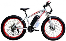 Erik Xian Bike Electric Bike Electric Mountain Bike Electric Bicycle Snow, 4.0 fat Tire Electric Bicycle Professional 27 Speed Transmission Gears disc brake 48V15AH lithium battery suitable for 160-190 cm Unisex for