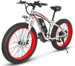Erik Xian Bike Electric Bike Electric Mountain Bike Electric Bicycles, Snow Bikes / Mountain Bikes, 48V 1000W Motor, 17.5AH Lithium Battery, Electric Bicycle, 26 Inch Electric Fat Tire Bicycle for the jungle trails, t