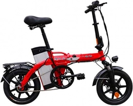 HCMNME Bike Electric Bike Electric Mountain Bike Electric Bike for Adults 14 in Folding Electric Bike with 48V / 20Ah Removable Lithium-Ion Battery for City Commuting Outdoor Cycling Travel Work Out Lithium Battery