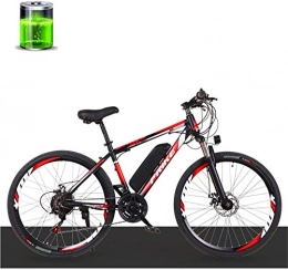 Erik Xian Bike Electric Bike Electric Mountain Bike Electric Mountain Bike, 26-Inch 27-Speed City Bike, 250W36V Motor 10AH Lithium Battery, Top Speed 35Km / H, Endurance 50Km, Adult Male and Female Off-Road for the ju