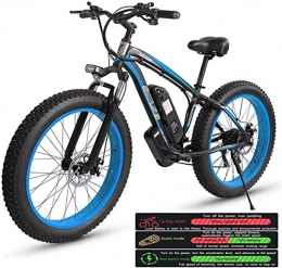 HCMNME Bike Electric Bike Electric Mountain Bike Electric Mountain Bike for Adults, Electric Bike Three Working Modes, 26" Fat Tire MTB 21 Speed Gear Commute / Offroad Electric Bicycle for Men Women Lithium Battery
