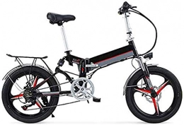 HCMNME Bike Electric Bike Electric Mountain Bike Electric Snow Bike, 20" 350W Foldaway / Carbon Steel Material City Electric Bike Assisted Electric Bicycle Sport Mountain Bicycle with 48V Removable Lithium Battery