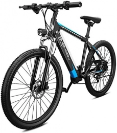 HCMNME Bike Electric Bike Electric Mountain Bike Electric Snow Bike, 26'' Electric Mountain Bike 48V 400W Removable Large Capacity Lithium-Ion Battery, Ebikes 27 Speed Gear Three Working Modes Lithium Battery Bea