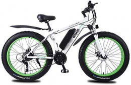 HCMNME Bike Electric Bike Electric Mountain Bike Electric Snow Bike, 26 in Fat Tire Electric Bike for Adults 350W Mountain E-Bike with 36V Removable Lithium Battery and 27 Speed Gear Shift Kit Three Working Modes