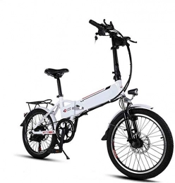 HCMNME Electric Bike Electric Bike Electric Mountain Bike Electric Snow Bike, Aluminum Frame 20 Inch Electric Bicycle 6 Speeds Folding Mini Ebike 250w Removable Lithium Battery Low-step Adult Bicycle Commuter E-bike City