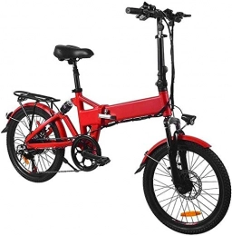 HCMNME Electric Bike Electric Bike Electric Mountain Bike Electric Snow Bike, Electric Bike 20 Inch 36v Aluminum Folding Bike 7.5a 250w Removable Lithium Battery Low-step Adult Electric Mountain Motor Snow Bike / City Elect