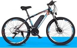 HCMNME Electric Bike Electric Bike Electric Mountain Bike Electric Snow Bike, Electric Mountain Bike 26-inch City Bike, Adult Electric Bike with Detachable 36V 8Ah Lithium ion Battery in Three Working Modes, Load Capacity