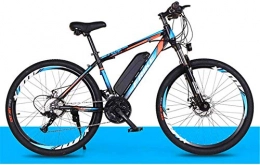 HCMNME Bike Electric Bike Electric Mountain Bike Electric Snow Bike, Electric Mountain Bike 26-Inch with Removable 36V 8Ah Lithium-Ion Battery Three Working Modes Load Capacity 200 Kg Lithium Battery Beach Cruise