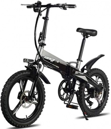 Erik Xian Bike Electric Bike Electric Mountain Bike Fast Electric Bikes for Adults Foldable Mountain Bikes 48V 250W Adults Aluminum Alloy 7 Speeds Electric Bicycles Double Shock Absorber Bikes with 20 inch Tire, Dis
