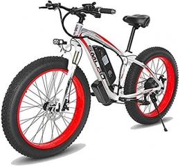 Erik Xian Electric Bike Electric Bike Electric Mountain Bike Fat Electric Mountain Bike, 26 Inches Electric Mountain Bike 4.0 Fat Tire Snow Bike 1000W / 500W Strong Power 48V 10AH Lithium Battery for the jungle trails, the s