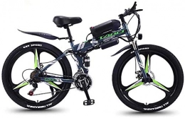 Erik Xian Electric Bike Electric Bike Electric Mountain Bike Folding Adult Electric Mountain Bike, 350W Snow Bikes, Removable 36V 10AH Lithium-Ion Battery for, Premium Full Suspension 26 Inch Electric Bicycle for the jungle