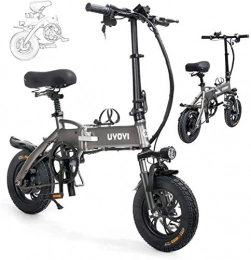 Erik Xian Electric Bike Electric Bike Electric Mountain Bike Folding E-Bike Electric Bike 250W Aluminum Electric Bicycle, Adjustable Lightweight Magnesium Alloy Frame Foldable Variable Speed E-Bike with LCD Screen, for Adult