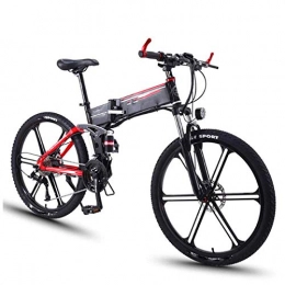 Erik Xian Bike Electric Bike Electric Mountain Bike Folding Electric Bike, 350W 26'' Aluminum Alloy Electric Bicycle with Removable 36V 8AH Lithium-Ion 27 Speed Shifter Dual Disc Brakes Unisex for the jungle trails,
