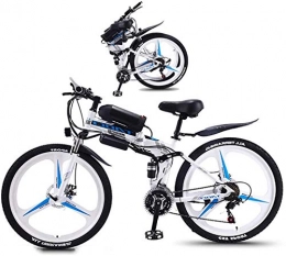Erik Xian Bike Electric Bike Electric Mountain Bike Folding Electric Mountain Bike 26 Inch Fat Tire Ebike 350W Motor, Full Suspension And 21 Speed Gears with LCD Backlight 3 Riding Modes for Adult And Teens for the