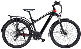Erik Xian Bike Electric Bike Electric Mountain Bike Mountain Electric Bike, 27.5 Inch Travel Electric Bicycle Dual Disc Brakes with Mobile Phone Size LCD Display 27 Speed Removable Battery City Electric Bike for Adu