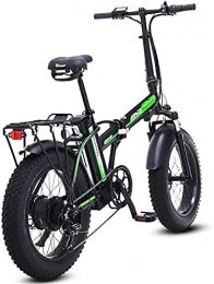 CASTOR Bike Electric Bike Fast Electric Bikes for Adults 20 inch Snow Electric Bike Removable LithiumIon Battery 500W Urban Commuter 7 Speed bike for Adults 48V 15Ah Lithium Battery (Color : Black)