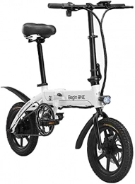 CASTOR Electric Bike Electric Bike Fast Electric Bikes for Adults Lightweight Aluminum Electric Bikes with Pedals Power Assist and 36V Lithium Ion Battery with 14 inch Wheels and 250W Hub Motor Fixed Speed Cruise