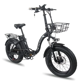Vikzche Q Electric Bike Electric Bike Fat tire Large capacity Lithium Battery, Shimano 7-Speed (KF9)
