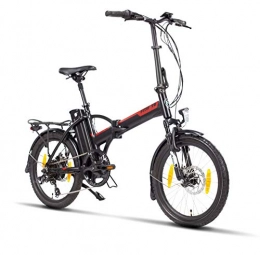 Electric Bike fitifito New York FD20 Plus inch folding bike E-bike, 36v 250w Rear Engine, 15.6AH 561Wh Lithium Ion, 8 Speed Shimano Gears, black