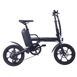 Electric oven Bike Electric Bike Foldable for Adults 250W 16-Inch Variable-Speed Folding 15. 5 mph Electric Bicycle 36V13Ah Lithium Battery Ebike (Color : Black)