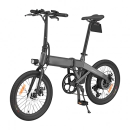 LYUN Electric Bike Electric Bike Foldable for Adults 250W Motor 20" Tire EBike 16mp / h 36V Removable 10Ah Battery Lightweight Electric Bicycle (Color : Light Grey)