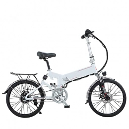 Electric oven Electric Bike Electric Bike Foldable for Adults Electric Bicycle 350W 34V Small Electric Moped 20 Inch Folding Electric Bike (Color : White 80KM)
